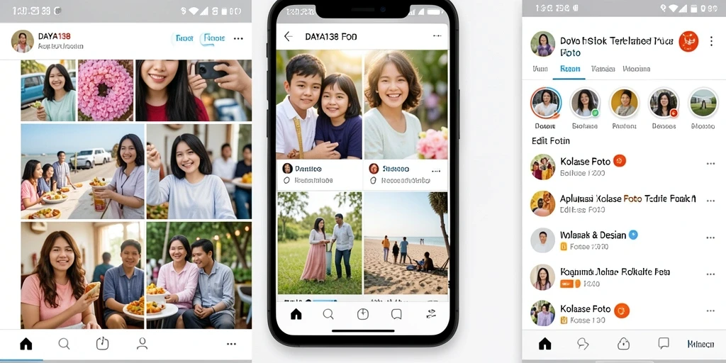 Tampilan antarmuka DAYA138 yang sederhana dan fungsional untuk Kolase Foto.