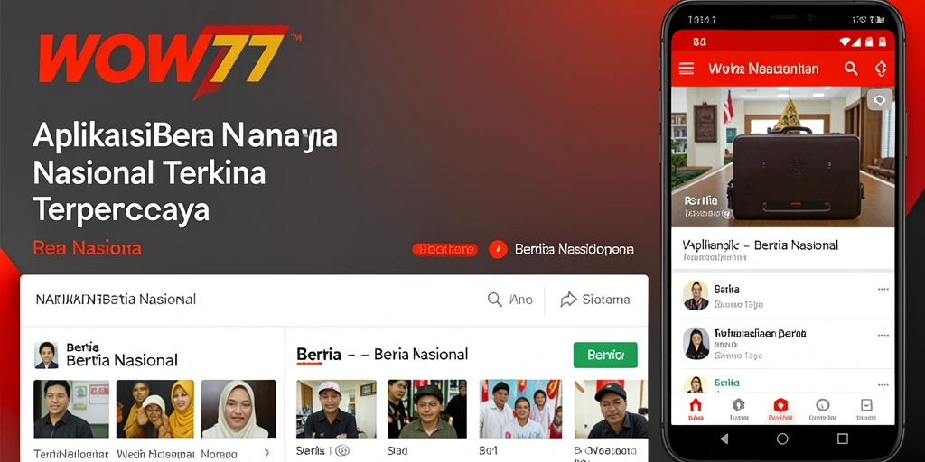 Antarmuka WOW77 dengan berita nasional terkini yang menarik.